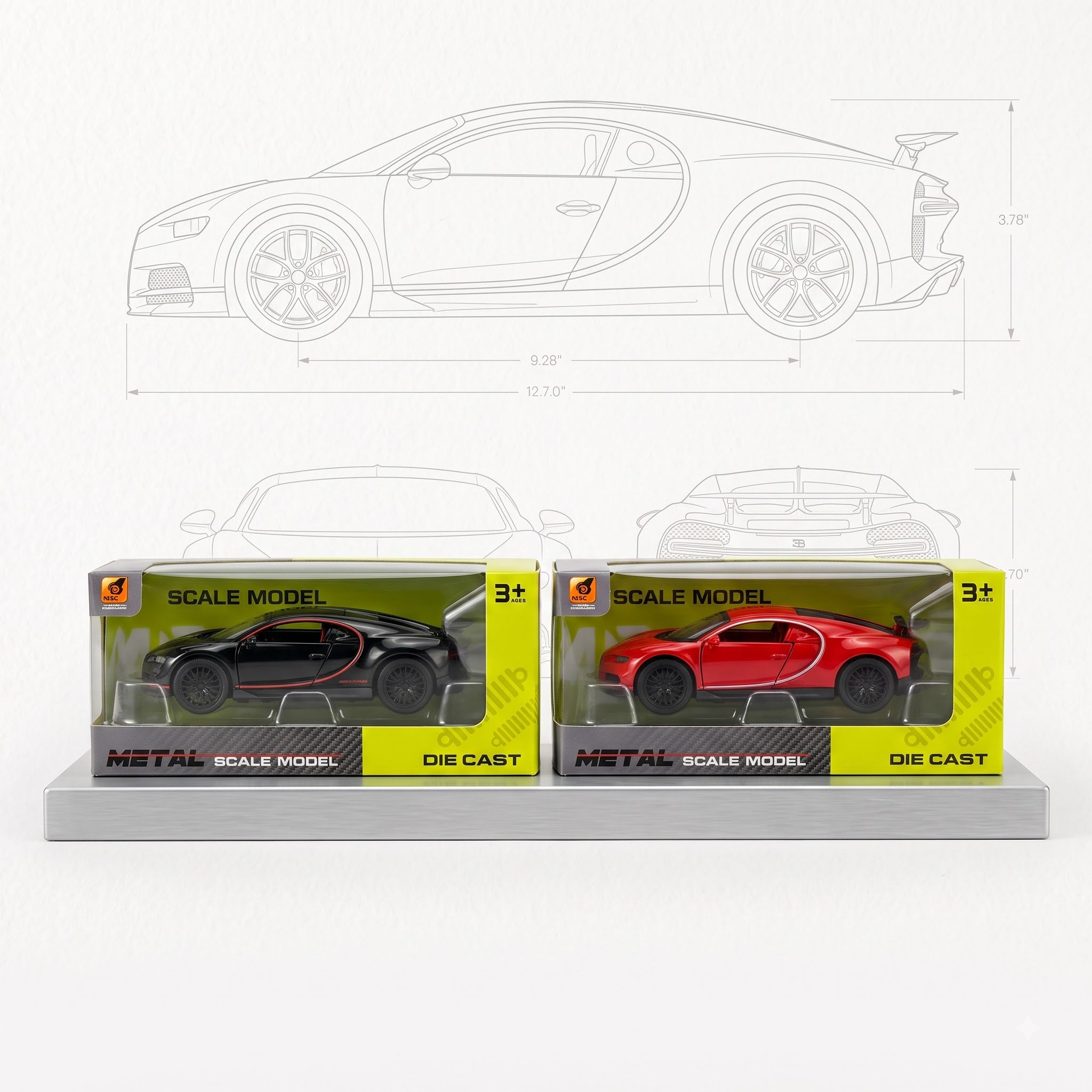 Bugatti DIE-CAST 1:36 Model