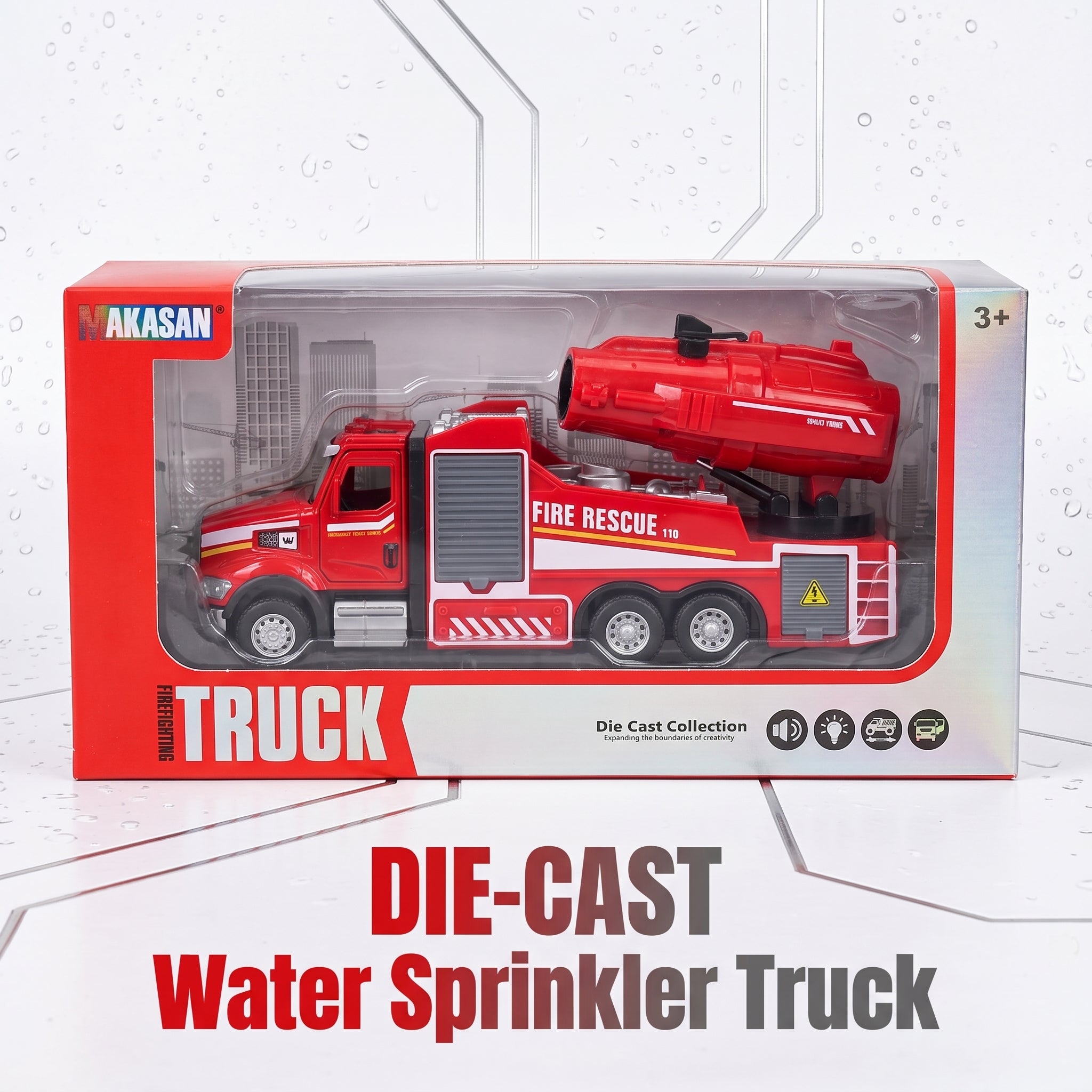 DIE-CAST Water Sprinkler Truck