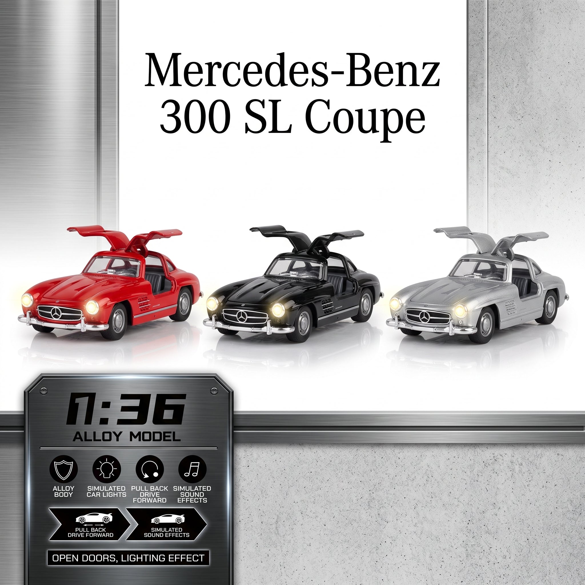 Mercedes-Benz 300 SL Coupe 1:36 DIE-CAST