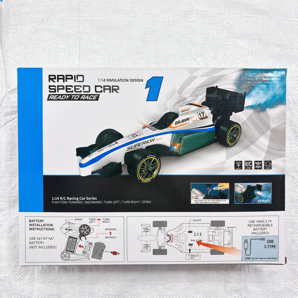 RC F1 Smoke Car