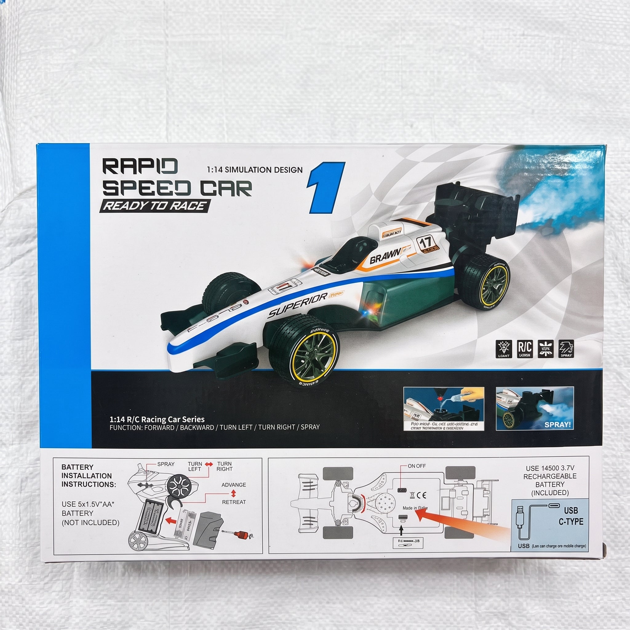 RC F1 Smoke Car